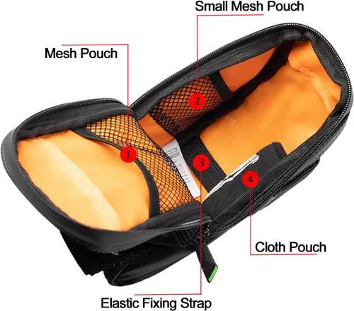 Miniatura 3 de ROCKBROS Bolsas de Sillín de Bicicleta con Bolsillo para Botella de Agua Bolsas Impermeables para Sillín de Bicicleta Paquete Bajo Asiento Bolsa