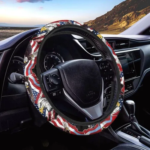 Miniatura 12 de AFPANQZ - Fundas para volante con diseño de nebulosa y galaxia, 14-15 pulgadas, ajuste universal, para la mayoría de los coches, sedanes, SUV