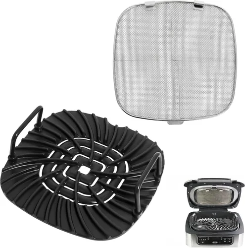 Miniatura 9 de Protector de salpicaduras de acero inoxidable para Ninja Foodi AG301, accesorios para freidora de aire, protector de salpicaduras de freidora