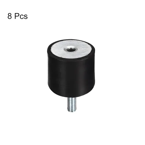 Miniatura 3 de uxcell Soportes de goma, 8 unidades M5 macho/hembra aislador de vibración, amortiguador, para motor de garaje, compresor de aire, bobinas de barco
