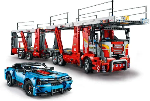 Miniatura 6 de LEGO Technic Car Transporter 42098 - Juego de construcción de camión y remolque con automóvil azul, mejor juguete de ingeniería y STEM para niños