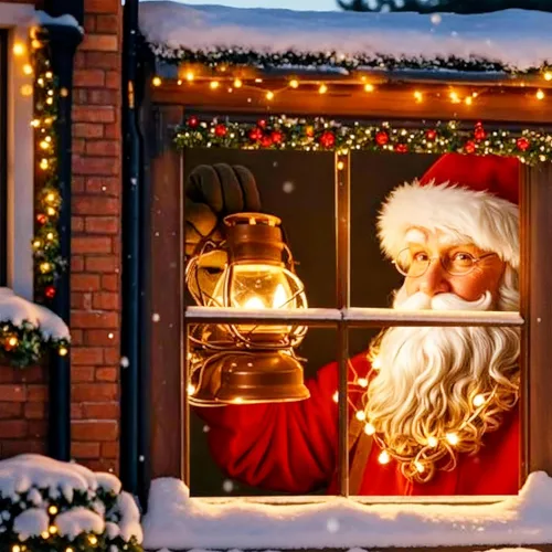 Miniatura 3 de Proyector trasero holográfico navideño de 50 x 89 pulgadas, pantalla de película con holograma, proyector trasero, para interiores y exteriores
