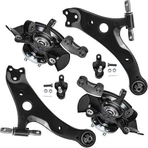 Miniatura 344 de Detroit Axle - Kit de extremo delantero para Chrysler 300 Dodge Charge Challenger 2011-2023, 2 brazos de control inferiores traseros 2 rótulas