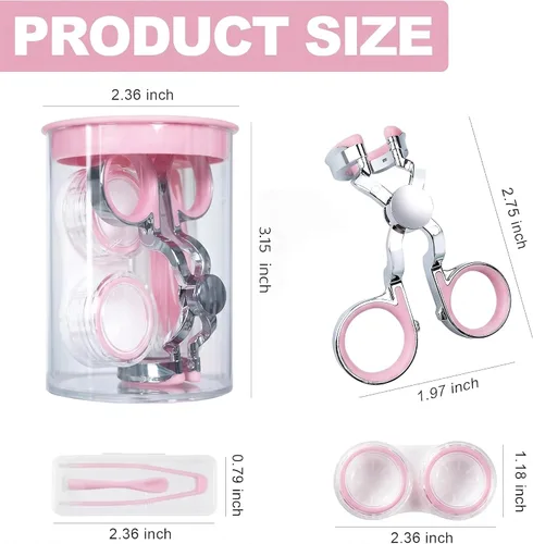 Miniatura 7 de Kit de ayuda portátil para lentes de contacto para principiantes con herramienta aplicadora y herramienta removedor de contacto para contactos