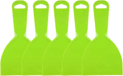 Miniatura 4 de 5 espátulas de masilla flexibles de plástico de 4 pulgadas, espátulas desechables de plástico flexible para spackling, cinta de yeso para pintura