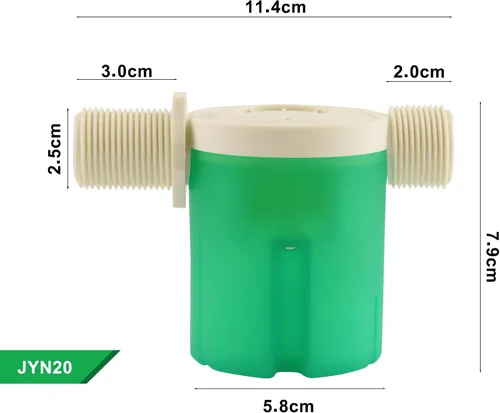 Miniatura 2 de Válvula automática de control de nivel de agua de 2 piezas, tipo interior, válvula de flotador para tanque de agua, energía solar, maceta