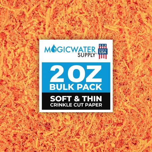 Miniatura 7 de MagicWater Supply - 2 oz - Negro - Relleno de papel de corte arrugado suave y fino ideal para envolver regalos, relleno de cestas, cumpleaños