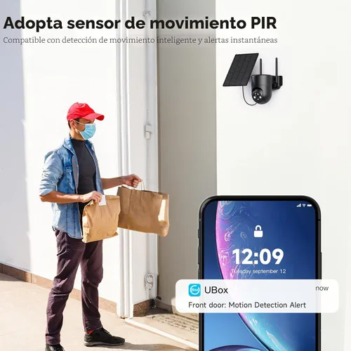 Miniatura 5 de ELYSOO Cámaras de seguridad inalámbricas para exteriores, visión nocturna a color 2K, cámara solar inalámbrica para exteriores para seguridad