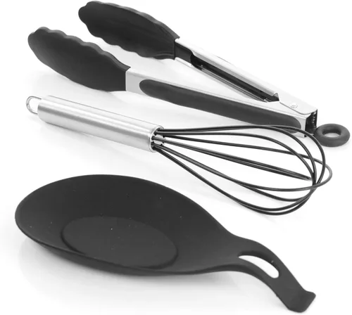 Miniatura 4 de Megachef Tool - Juego de utensilios de cocina, 12 piezas, color negro