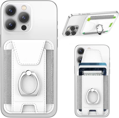 Miniatura 17 de ExtreLife Cartera Magsafe con agarre, soporte para 6 tarjetas, soporte magnético más fuerte para iPhone 17/16/15/14/13/12, cartera magnética
