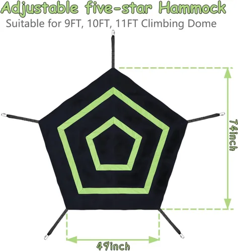 Miniatura 2 de JYGOPLA Accesorios para Escalador de Cúpula Exterior de 6.2 Pies para Cúpula de Escalada de 9/10/11 Pies, Accesorio Impermeable de 49x74 Pulgadas