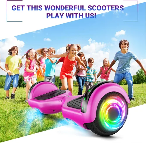 Miniatura 6 de SISIGAD Scooters for Kids Ages 7-12, with Built-in Bluetooth Speaker and 6.5" Colorful Lights Wheels, Safety Certified Self Balancing Scooter