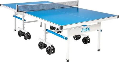 STIGA XTR - Mesas de tenis de mesa profesionales para exteriores, aluminio para todo tipo de clima, diseño impermeable para exteriores o interiores,