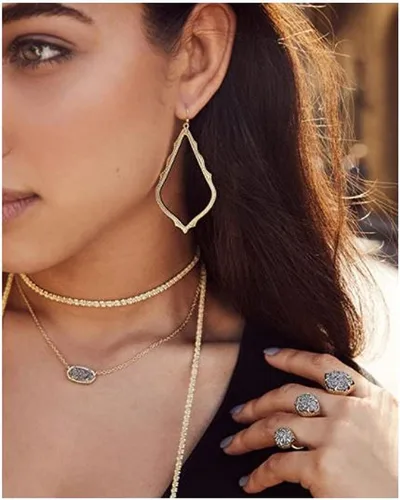 Miniatura 120 de Kendra Scott - Collar Elisa con dije para mujer, joyería de moda, chapado en oro de 14 quilates
