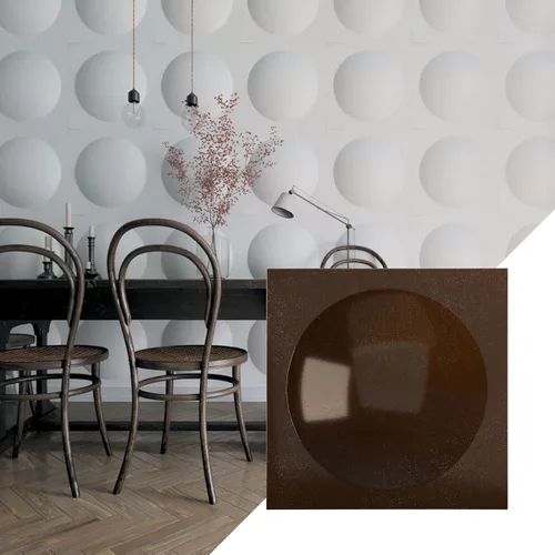 Miniatura 10 de Ekena Millwork 19 5/8 pulgadas de ancho x 19 5/8 pulgadas de alto, Sloane EnduraWall decorativo 3D, cromo brillante (cubre 2.67 pies cuadrados).