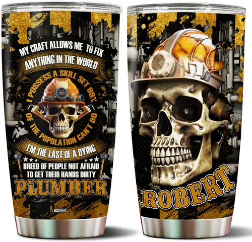Miniatura 9 de Vaso personalizado de regalo para hombres fotógrafos, 20 onzas, taza de viaje de acero inoxidable aislada, botella de agua, Navidad, cumpleaños, día