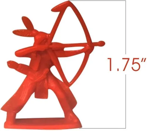 Miniatura 3 de ArtCreativity Surtido de 144 figuras de acción de vaquero e indio – Mini figuras de plástico a granel en varios colores y posturas – recuerdos