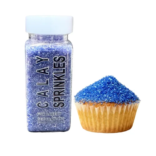 Miniatura 8 de Gránulos dorados para hornear, cristales de azúcar lijados dorados, 4.23 onzas, chispas de azúcar grueso comestibles para decoración de pasteles