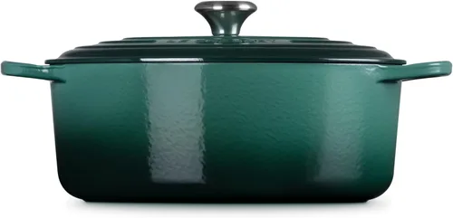 Miniatura 4 de Le Creuset - Olla holandés redonda con tapa de cocina, hecha de hierro fundido esmaltado, 6.75 cuartos de galón, color alcachofa, colección signature