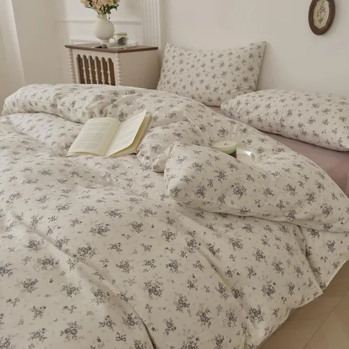 Miniatura 37 de Polka Dot Twin XL Duvet Cover Pink Zipper Twin XL Comforter Cover Cotton Double Gauze Cute Soft Duvet Cover Set with 2 Pillowcases Boho Girls