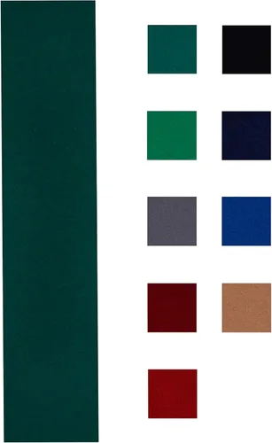 Accuplay 20 oz de fieltro para mesa de pool precortado - Elija para mesa de 7, 8 o 9 pies. Verde inglés, verde espora, azul, azul marino, rojo,