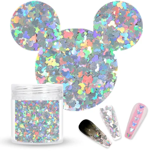 Miniatura 9 de Laza Estrellas de 0.35 oz con purpurina de confeti brillante holográfico micro cinco ángulos estrella falsas lentejuelas acrílico paillettes