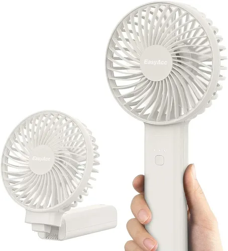 Miniatura 11 de EasyAcc Mini ventilador de mano, ventilador de enfriamiento personal plegable ventilador de escritorio USB ventilador de mesa pequeño portátil