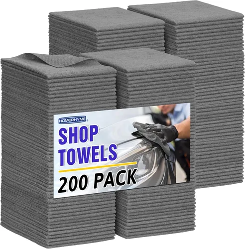 Miniatura 26 de Toallas de microfibra para automóviles, paquete de 24 paños de limpieza de microfibra, toallas de limpieza de 11.5 x 11.5 pulgadas, absorbentes a