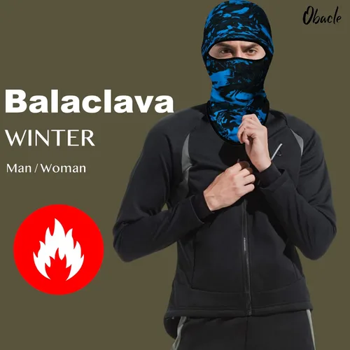 Miniatura 119 de Obacle Pasamontañas para hombres y mujeres, para invierno, clima frío, esquí, ciclismo, caza