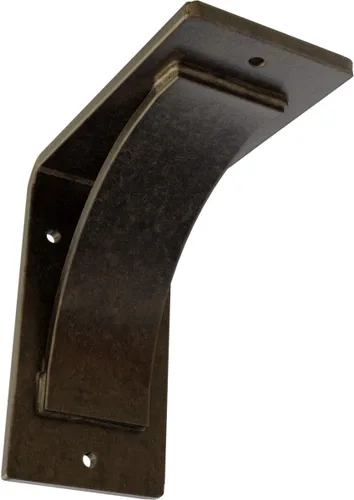 Miniatura 94 de Soporte de acero Morris de 3 pulgadas de ancho x 6 pulgadas de profundidad x 6 pulgadas de alto, latón envejecido