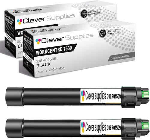 Miniatura 307 de CS compatible Xerox Phaser 6510/WorkCentre 6515 (106r03480) 2 cartuchos de tóner negro para Phaser 6510, WorkCentre 6515 2 negro