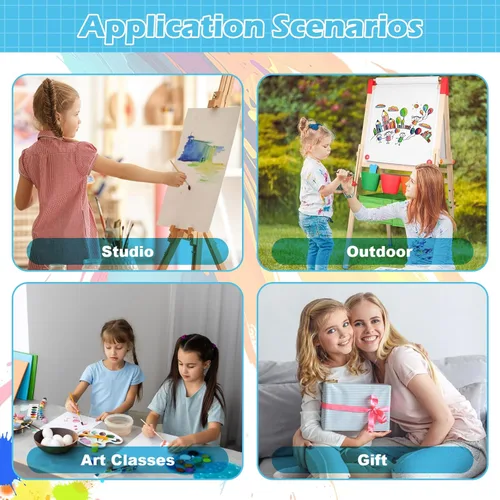 Miniatura 7 de Limpiador de Pinceles de Pintura, Dispensador Mejorado de Enjuague de Acuarela con Ciclo de Agua con Soporte y Paleta, Lavando Mis Pinceles, Sistema