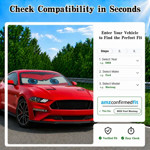 Miniatura 9 de Parasol para parabrisas de automóvil, parasol de ojos enojados rojos para parabrisas de automóvil, universal, compatible con sedán, SUV, hatchback