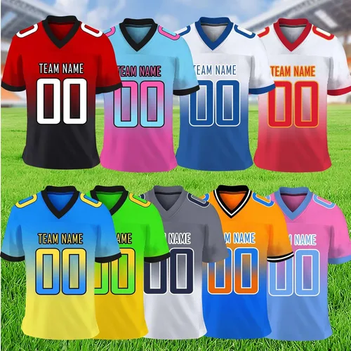 Miniatura 4 de Camiseta de fútbol personalizada con nombre de equipo, número de equipo, camiseta de fútbol personalizada para hombres, jóvenes, mujeres, niños