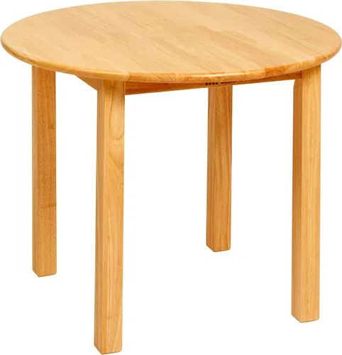 Miniatura 14 de ECR4Kids Mesa redonda de madera dura de 30 x 30 pulgadas con patas de 22 pulgadas, muebles para niños, gris lavado