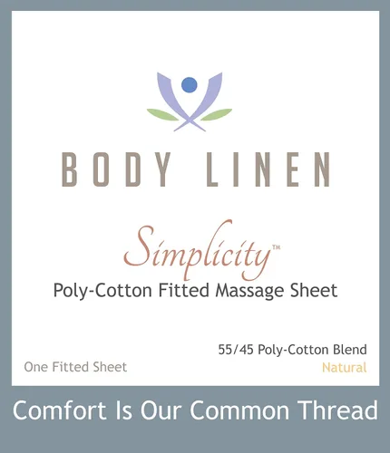 Miniatura 4 de Body Linen Simplicity - Sábanas bajeras bajeras de polialgodón para mesa de masaje, 180 hilos, ajuste espacioso para mesas de 28 a 32 pulgadas