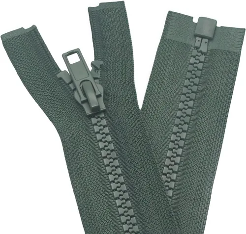 Miniatura 17 de YaHoGa 2 piezas cremalleras separadoras #5 de 30 pulgadas para coser abrigos y chaquetas, cremalleras de plástico moldeado amarillo a granel