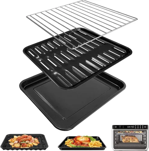 Miniatura 8 de Accesorios de horno doble inteligente 3 en 1 para Ninja DCT401 DCT451 12 en 1, 13 '' × 12.6 '' acero tostador horno piezas de repuesto accesorios