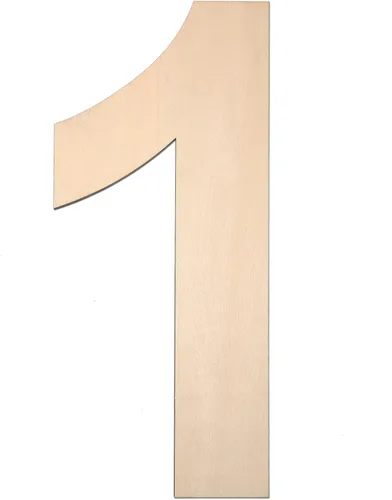 Miniatura 29 de Símbolo de madera de 12 pulgadas &, letra grande de madera sin terminar de 1/4 de pulgada de grosor para manualidades de bricolaje, decoración