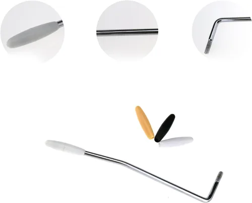 Miniatura 6 de Barra de brazo de trémolo de 0,2 pulgadas para MIM Strat Stratocaster guitarra eléctrica cromada