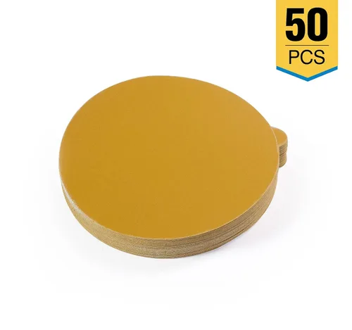 Miniatura 2 de S SATC Gold PSA - Paquete de 50 discos de lija de grano 800, papel de lija autoadhesivo para alisado y acabado profesional de 6 pulgadas