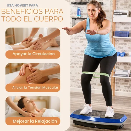 Miniatura 5 de Lifepro Vibration Plate Exercise Machine for Lymphatic Drainage — Whole Body Vibration Platform with Resistance Bands for Home Workout — Low-Impact
