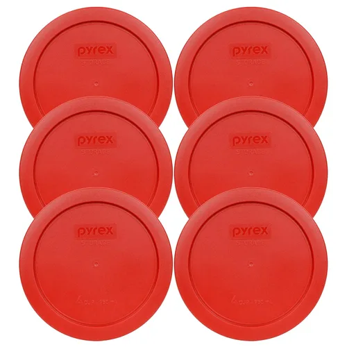 Miniatura 44 de Pyrex 7201-PC 4 tazas azul tapa de repuesto para almacenamiento de alimentos (paquete de 4) - Fabricado en Estados Unidos Azul oscuro