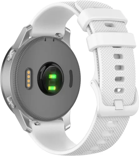 Miniatura 3 de Correa de reloj Garmin Approach S40 S12 S42 para mujeres y hombres, correa de repuesto de silicona de liberación rápida de 0.787 pulgadas para Blanco