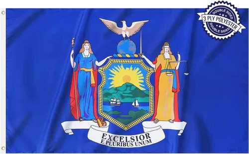 Miniatura 21 de Bandera del estado de Alabama de 3 x 5 pies para exteriores, doble cara, 3 capas, poliéster, AL Alabama, banderas con 2 ojales de latón