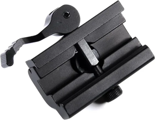 Miniatura 5 de QD Portafusil con Liberación Rápida, Adaptador de Montura de Bípode con Bloqueo de Cámara para Riel Picatinny Weaver