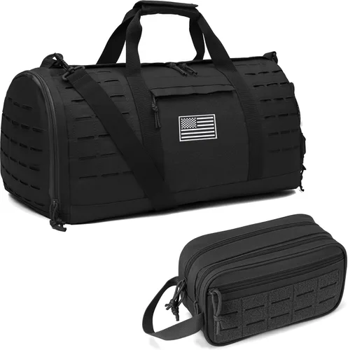 QT&QY Bolsa de lona táctica militar de 40L y neceser táctico, Qt&qy Bolsa de lona militar de 40 l y neceser táctico