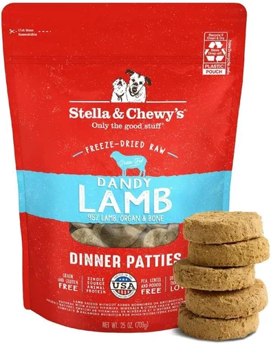 Miniatura 33 de Stella & Chewy's Empanadas crudas liofilizadas – Receta de cordero Dandy – Alimento para cachorros y perros con alto contenido de proteínas sin