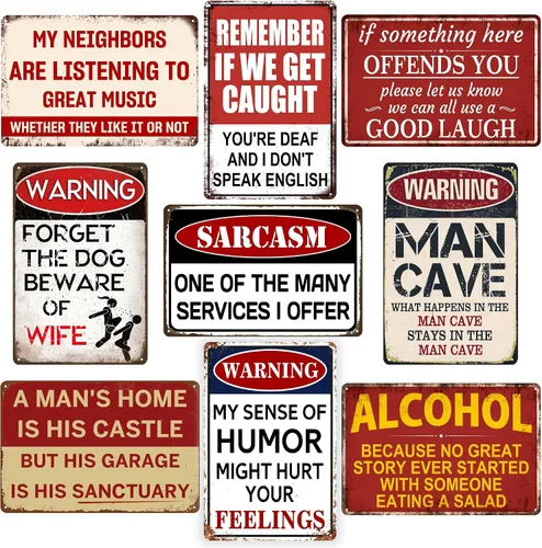 Miniatura 8 de Letrero de hojalata con texto en inglés "If You Ain't First You're Last Tin Sign" – Arte de pared de metal vintage de carreras para hombre, garaje