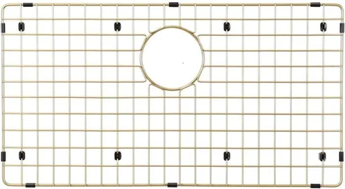 Miniatura 4 de Protección de Fregaderos Starstar Mate Oro 304 Acero Inoxidable Rejilla Inferior de Fregadero de Cocina, Estante (26 x 15)